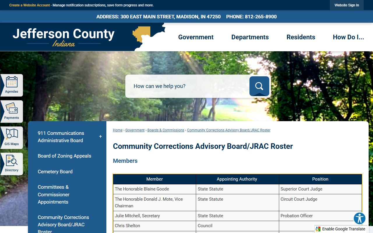 Jefferson County arrest records and court charges community corrections source