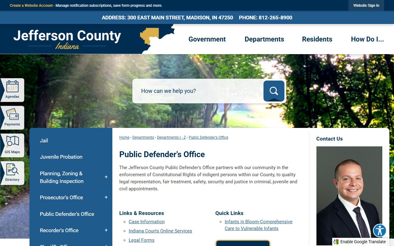 Jefferson County arrest records and court charges Public Defender's Office