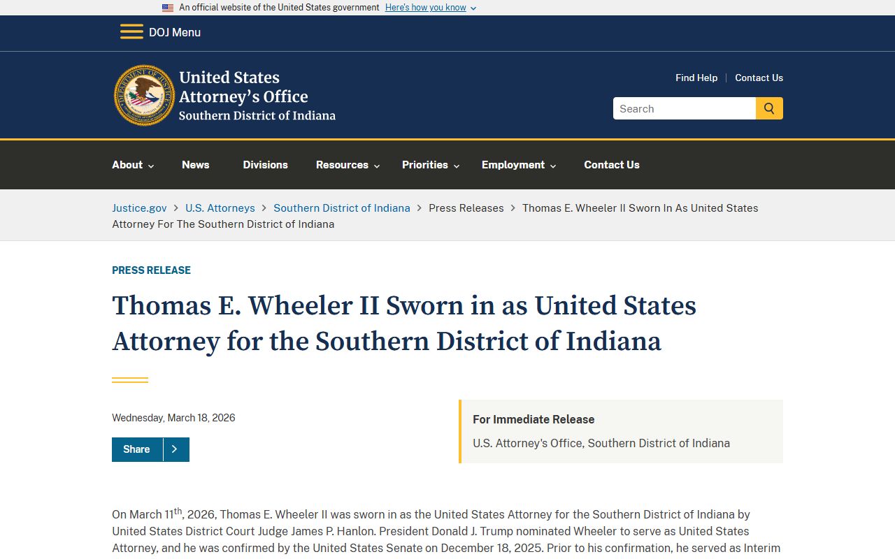 Jefferson County criminal court records U.S. Attorney DOJ release source