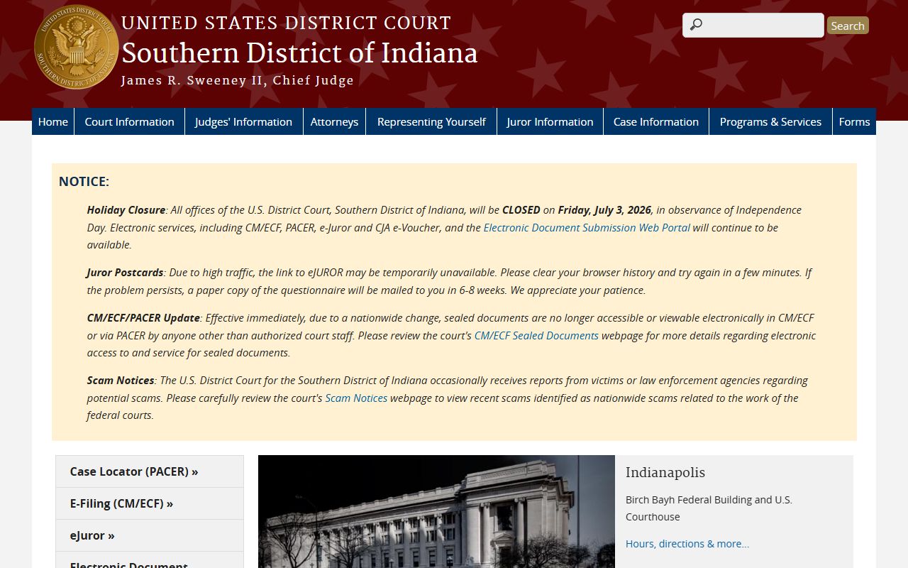 Jefferson County Circuit and Superior Courts federal court distinction